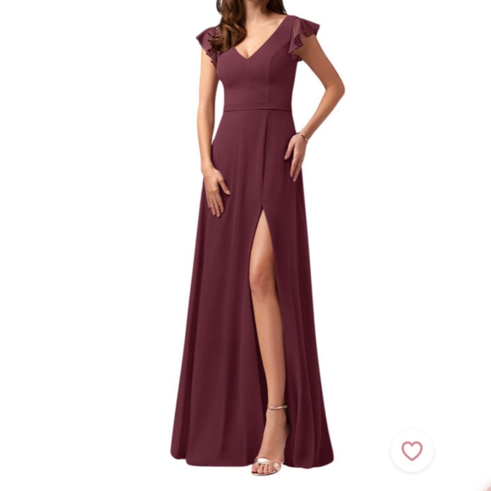 Azazie Cabernet bridesmaids dress, no alterations, like new!